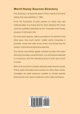 Directory of Important World Honey Sources by Eva Crane, Penelope Walker & Rosemary Day