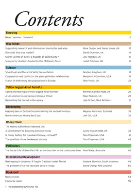 The Beekeepers Quarterly